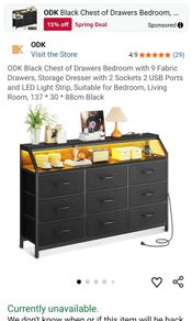 Chest of drawers