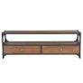 TV Cabinet with 2 Drawers 120x30x40 cm Solid Pine Wood Image 4