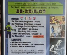 Westport Folk & Bluegrass Festival 2009 Framed Poster