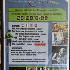 Westport Folk & Bluegrass Festival 2009 Framed Poster