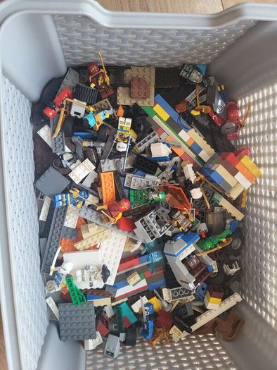 massive bundle of lego with figures