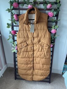 gilet Bnwt Freequent brand mustard gilet size small