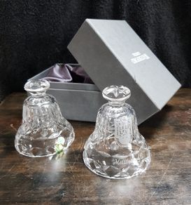 A pair of Waterford Crystal Dublin Millennium Bells
