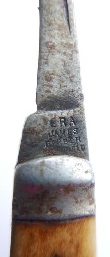 Vintage James Barber 1800s Sheffield Pocket Knife 2 Blades Stainless Steel