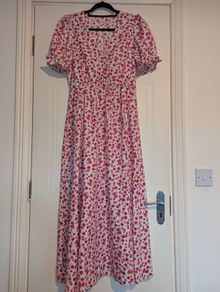 beautiful and vibrant floral midi dress