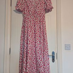 beautiful and vibrant floral midi dress