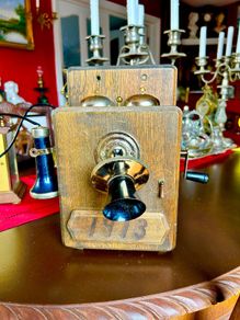 Antique Phone Liquor Cabinet