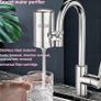 Faucet Water Filter with a Universal Composite Filter Cartridge, Dual Water Outlet Modes Image 2