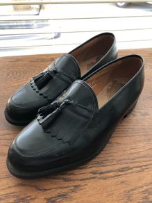 Florsheim Black Kiltie Tassel Loafers 9 / 43 Extra Wide New