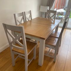 Dining table and chairs