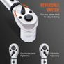 Torque Wrench, 1.3 cm Drive Click Torque Wrench 10-150ft.lb/14-204n.m, Dual-Direction Adjustable Torque Wrench Set, Mechanical Dual Range Scales Torque Wrench Kit with Adapters Extension Rod Image 4