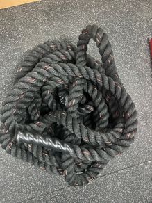 15m Battle Rope, Storage Hook & Wall Mounted Rope Anchor
