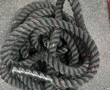15m Battle Rope, Storage Hook & Wall Mounted Rope Anchor