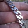 Mens Sterling Silver Cuban Chain Bracelet Image 7