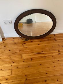 oak mirror