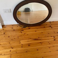 oak mirror