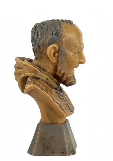 1970s Saint Padre Pio Bust made in Italy