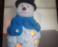 Christmas Snowman Tea Light Holder .. Will Include a Tealight