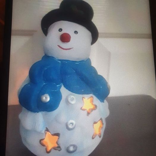 Christmas Snowman Tea Light Holder .. Will Include a Tealight