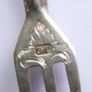 Victorian Fruit Fork Silver Jacobs Shell Ornament Monogram JG Circa 1880 Fork 13,9g Image 2