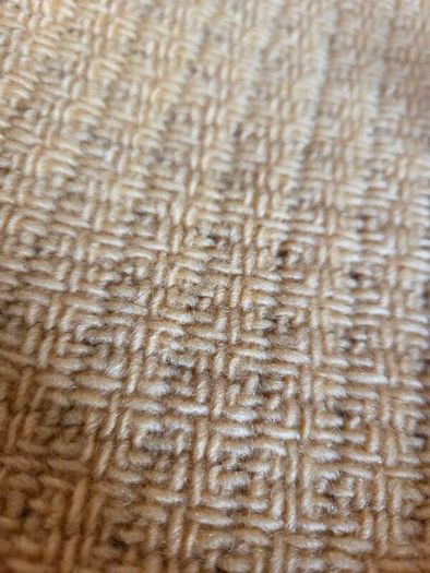 100% Pure New Wool Yellow Blanket Throw