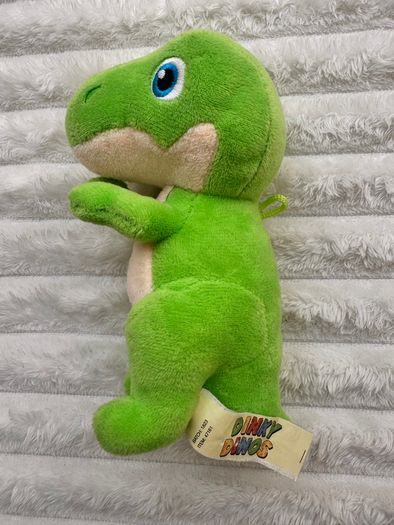 Dinky Dinos Green Dinosaur Plush Soft approx. 15 cm. Used Please see photos