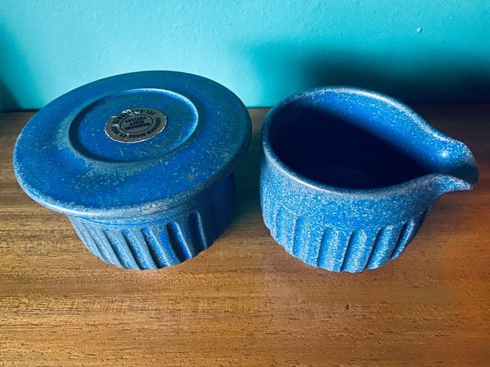 Irish studio pottery jug & bowl Marianne Klopp