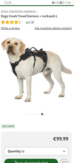 dog harness size med