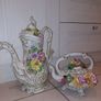 Vintage Capodimonte Pitcher/Jug and teapot Image 2