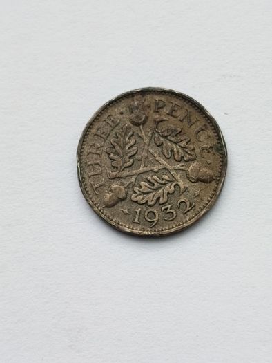1932 Great Britain Silver Threepence from the United Kingdom