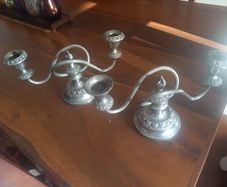 candle holders silver