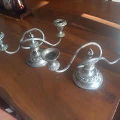 candle holders silver