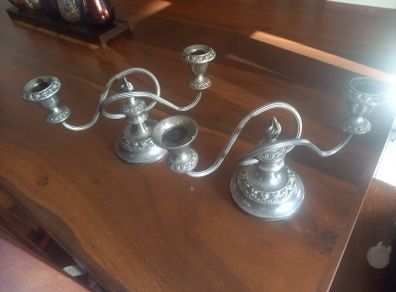 candle holders silver