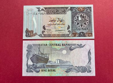 Qatar. 1 Riyal. 1996.  ( Uncirculated )