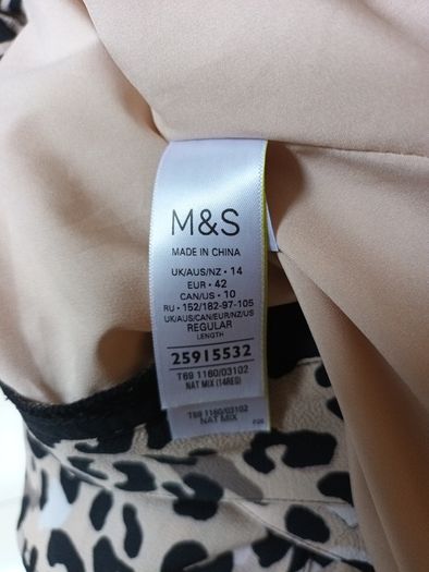 M&S Dress.   S.14. New- No Tag.