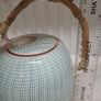 Stylish Ceramic Teapot with Bamboo Handle & Infuser Image 5
