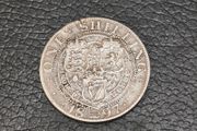 1897 Queen Victoria Silver Coin UK Britain One Shilling