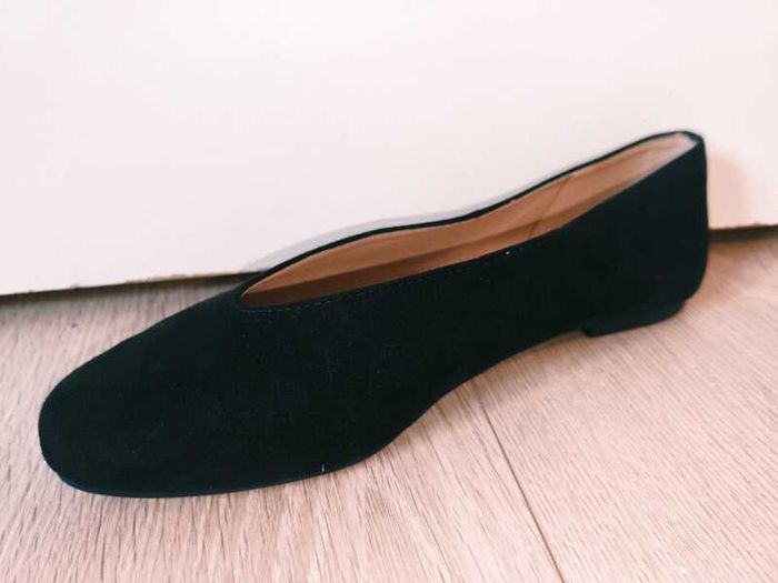 Primark black ballet flats - size 4