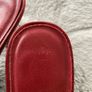 Vintage red sling back shoes. Image 2