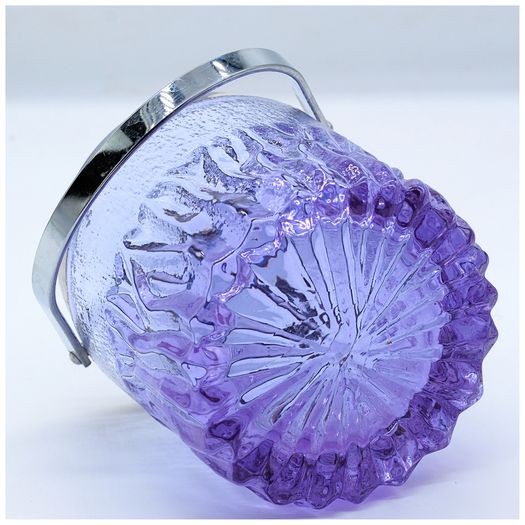 Alexandrite Neodymium Purple Glass Ice Effect Ice Bucket,