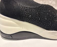 Cinders Sparkly Wedge Trainers (size 4)