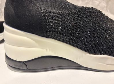 Cinders Sparkly Wedge Trainers (size 4)