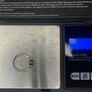 Vintage 18k gold diamond solitaire ring with a platinum setting Image 9