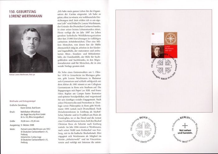 2008 Bundes Republic Deutschland (Germany) Federal Annual Stamp EFT Collection 2008. Includes 49 images of contents