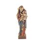 Vintage Hand Carved Madonna and Child Wooden Statue Image 3