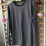 long sleeve men nautical stripe black with white medium New in Town brand European Image 3