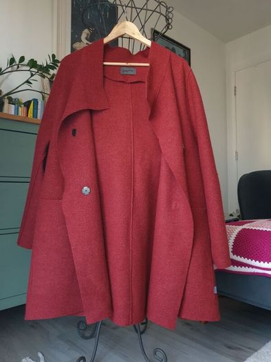 Oska Burgundy Red Wool Coat Size 3