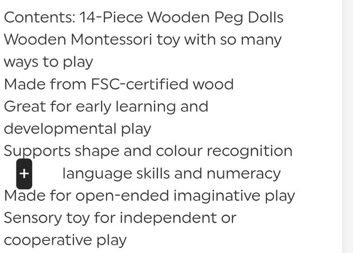 Wooden Toy Peg dolls (1507)(A3) mr 3