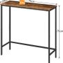 NEW SALE | Console Table, Slim Console Table for Hallway, Metal Frame, Industrial Compact Display Table, Sofa Table for Small Spaces, Entryway, Living Room, Sturdy, Rustic Brown Image 5
