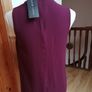 New look wine sleeveless top with choker neck. And zip opening at the back. size 8. Bust 18" length 24" New with tags Image 3